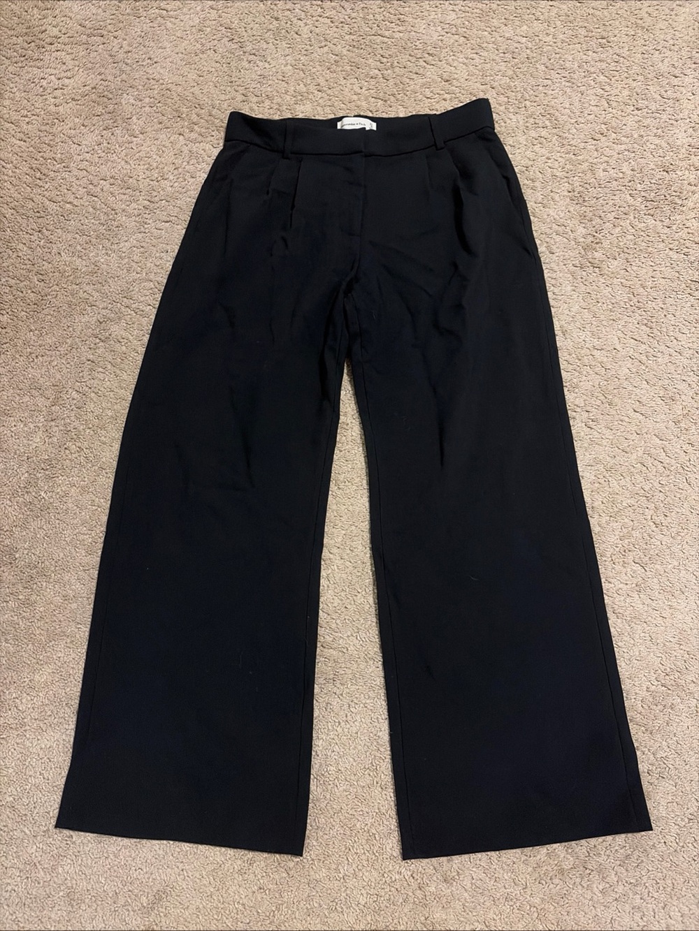 Abercrombie Sloane Black Tailored Trousers Dress Pants Size 27/4 Short